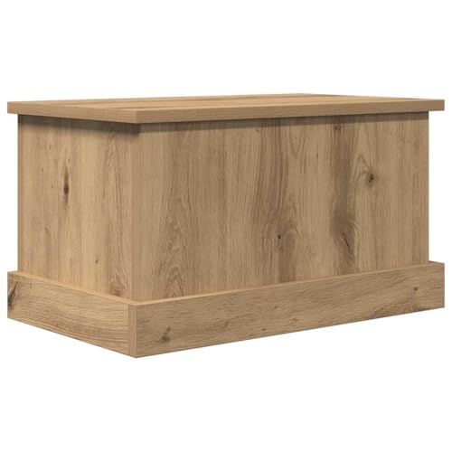vidaXL Storage Box Toy Chest Blanket Chest - Artisan Oak Engineered Wood - 30 x 50 x 28 cm - Versatile Living Room/Bedroom Storage