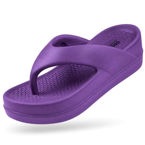 Image of DOCTOR EXTRA SOFT Women's EVA Flip Flop Slippers | Lightweight Cloud Soft Platform Sandals | Thick Cushion Sole, Waterproof Slip-On Thong for Beach, Pool, Indoor & Outdoor Wear D-557