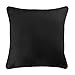 douceur d'intérieur 1604660 Panama Coussin Coton Noir 40 x 40 cm