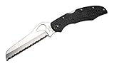 knife rescue safety Peso 104 G. Spyderco BY17SBK2 - Coltello Tascabile Cara Cara2 Rescue Frn Spyderedge, Colore Nero