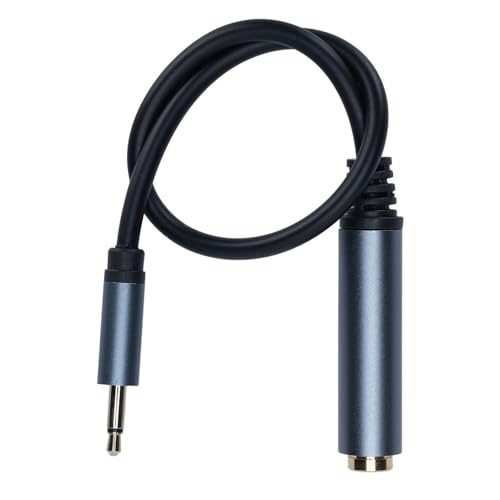Cable Extensión Audio 6.35mm Hembra a 3.5mm Macho miniatura 3