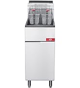 Commercial Fryer, Elite Kitchen Supply Natural Gas Fryer with 3 Tube Burner