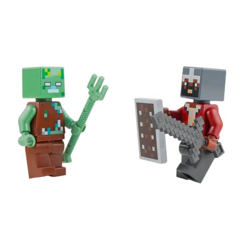 Image of LEGO Minecraft Mini Set: Hero with Drowned Minifigure