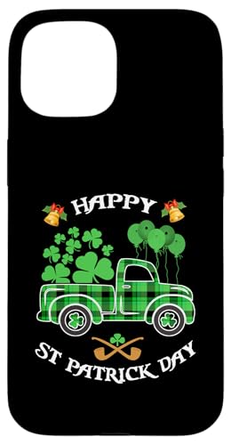 Happy St. Patrick Day �g���b�N �o�b�t�@���[ �`�F�b�N�� �V�������b�N �����Y ���f�B�[�X �X�}�z�P�[�X iPhone 15 �p
