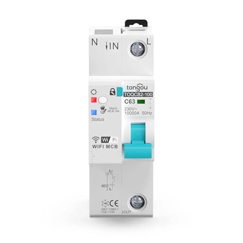Power Metering Circuit Breaker Timer Remote Control Automatic Wireless Interruptor Reclosing Switch (Color : 3, Size : 1-63A Adjustable) image 5