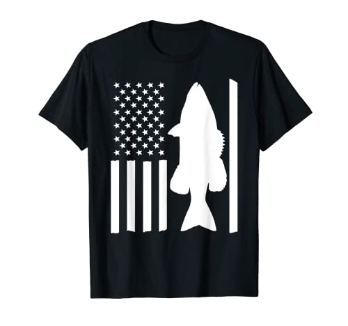 Bass fishing american flag usa regalo