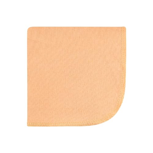 Image of Hudson Baby Unisex Baby Flannel Cotton Poly Washcloths, Peace Love Flowers 12 Pack, One Size