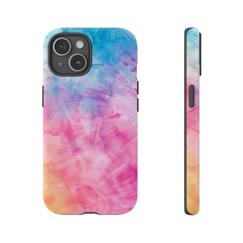 Coque rigide iPhone 15 brillante Sedate multicolore idéale pour vos sorties urbaines