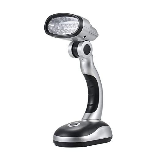 Skfvkab 12 Led Portable Desk Light Table Lamp 3 Aa Batteries Operated Adjustable Angle For Working Students Reading Solar Inflatable Light #TOP2
