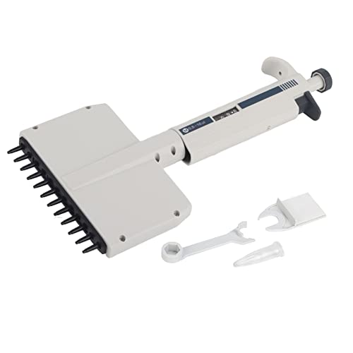 Pipettes, Micropipette 12 Channel 0.5-10?l Manual Adjustable Pipette Micro Transfer Pipette Pipet Pipettor