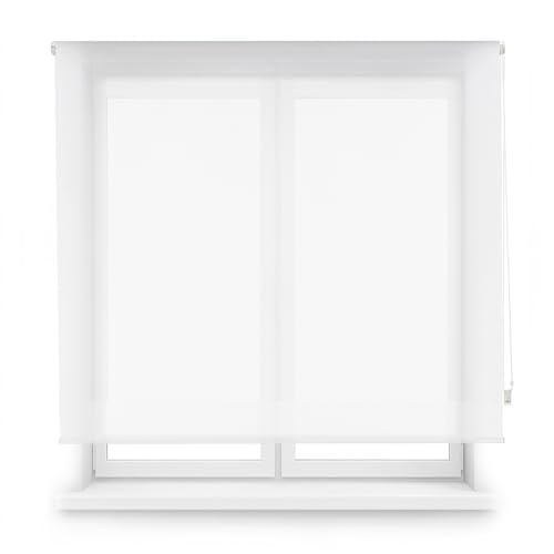 INTERBLIND | Estor Enrollable Premium Tejido Screen - Estor Enrollable Tamaño 160x180 Ancho por Alto Reducción de Destellos y Protección Solar Efectiva - Estor Tamaño Tela 157x175