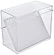 helit H6114602 - Karteikarten Box „the index“ DIN A6 quer, inkl. 50 Karteikarten und Register, Kleinkartei glasklar