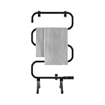 Cecotec Toallero Eléctrico -Bajo Consumo - ReadyWarm 5000 Towel Black. Seca Toallas 100W, Indicador de Luz, Sistemas de Seguridad, Protección IP24, Montaje en Suelo o Pared, Ideal para Baños