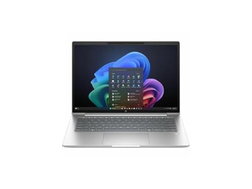 Image of HP ProBook 4 G1q 14 inch Copilot+ PC Notebook - WUXGA - 60 Hz - Qualcomm Snapdragon X X1-26-100-32 GB - 1 TB SSD - English Keyboard - Pike Silver - Qualcomm Chip - 1920 x 1200 - Windows 11 Pro - Adreno