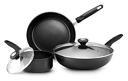 Set sartén wok antiadherente de piedra Maifan 3 piezas miniatura 1