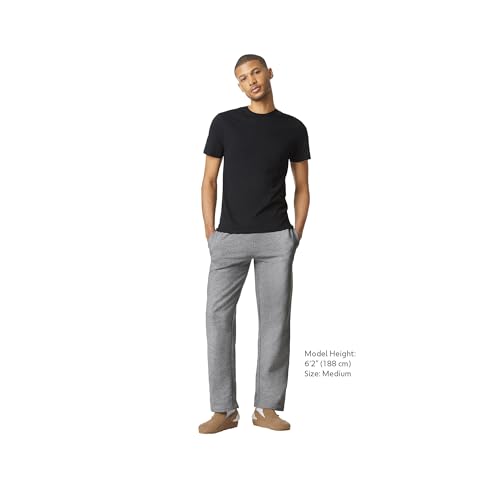 Gildan Adult Fleece Open Bottom Sweatpants with Pockets, Style G18300, Sport Grey, Small - image 5