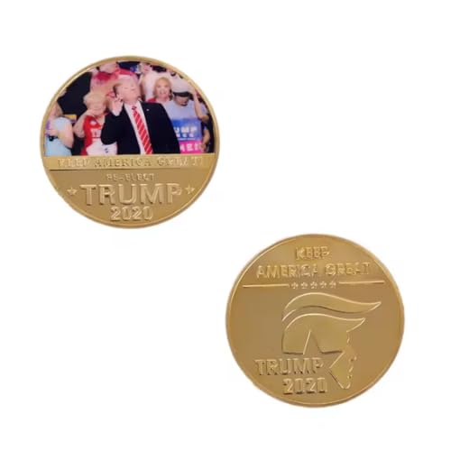 REIWAN Gedenkmünze Us-Präsident Donald Trump Gedenkmünzen Vergoldete Challenge-Münzen Sammlermünze Souvenir