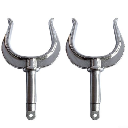 Verrou de rames avec pince rotative sécurisée en acier inoxydable lot de 2
