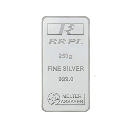 Bangalore Refinery 999 Purity Silver Bar 250 Grams