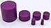 So Cal SuperGrip Universal 6 Piece Silicone Caps for Cleaning, Storage and Odor Proofing Glass Water Pipes/Rigs and More - Purple