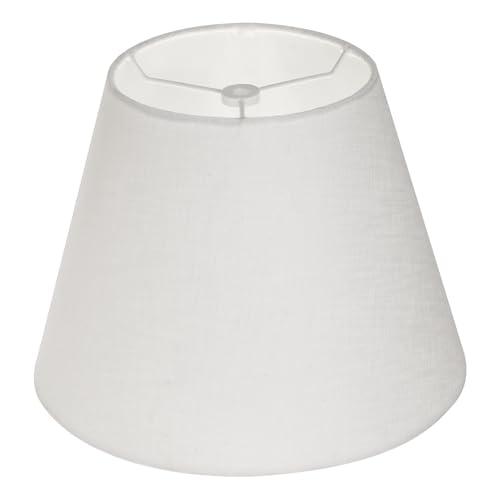 White Lamp Shade, ALUCSET Barrel TC Cloth Small Lampshade for Table Lamp and Floor Light, 6x10x7.5 White Lamp Shade, ALUCSET Barrel TC Cloth Small Lampshade for Table Lamp and Floor Light, 6x10x7.5