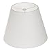 White Lamp Shade,Alucset Barrel Fabric Small Lampshade for Table Lamp and Floor Light,6x10x7.5",Natural Linen Hand Crafted,Spider (White)