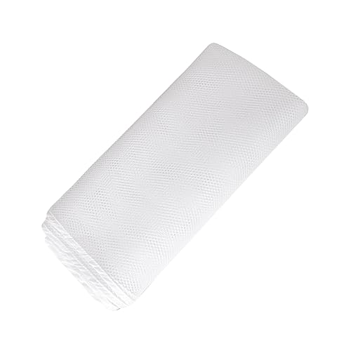 BESPORTBLE Red De Barandilla para Escaleras y Balcones para Niños, Malla Protectora Gruesa De Poliéster Blanco, Resistente a Desgarros, Ganchos y Cuerdas, Seguridad Infantil Hogar, 3 Metros