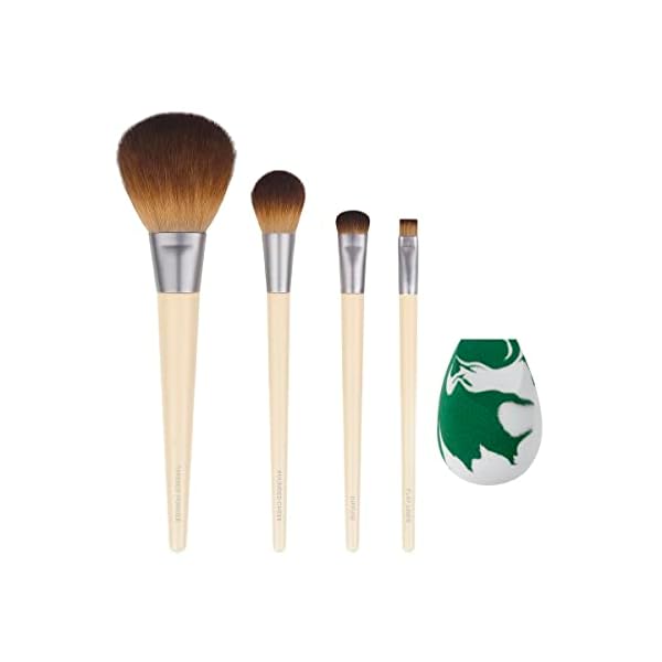 EcoTools-Core-Five-Makeup-Brush-and-Sponge-Kit-For-Eyeshadow-Blush-Bronzer-Eyeliner-Foundation-Makeup-Blending-Sponge-For-Liquid-Cream-Products-Essential-Eco-Friendly-Brushes-5-Piece-Set