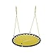 Produktbild Relaxdays Nestschaukel, runde Hängeschaukel, für Kinder & Erwachsene, verstellbar, draußen, Ø: 120 cm, bis 100 kg, gelb