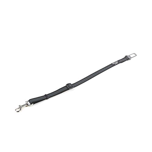 JULIUS K-9 16SGA-P-2 Color & Gray Sicherheitsgurt Adapter für Hunde, Größe: 2, schwarz-grau