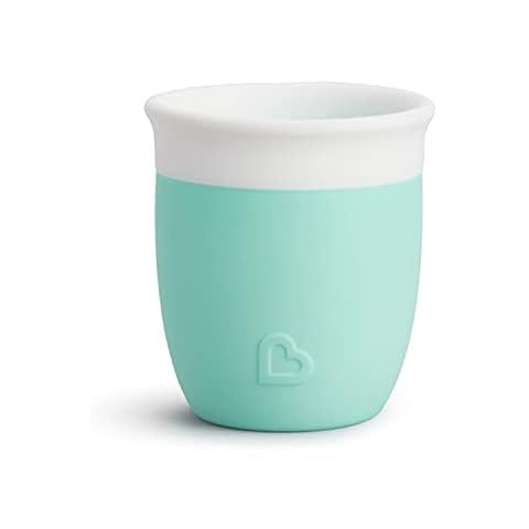 Munchkin C'est Silicone! Offener Trinklernbecher für Baby & Kleinkinder, Lern-Tasse mit 360° offenem Rand Cover