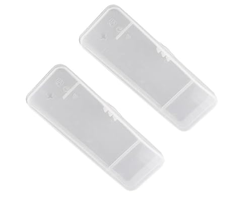 YuanHolumid - 2 Pcs Clear Plastic Shaving Box Portable Travel Manual Shaver Case Razor Protector Hard Case Shaver Storage Box Container for Manual Razor System, Shaving Accessories