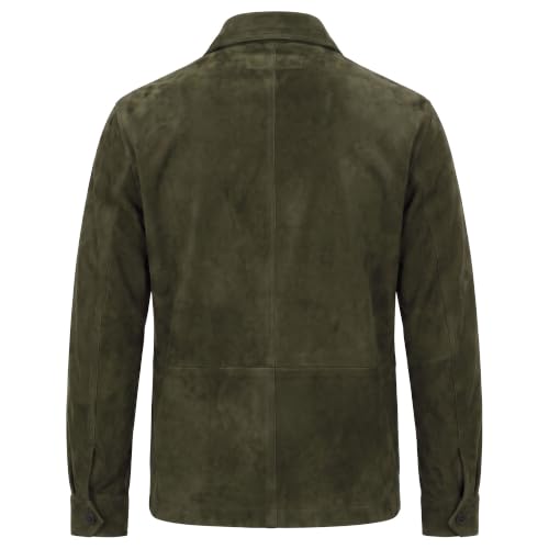 Image of Suede Leather Jacket Men - Real Lambskin Suede Casual Leather Jackets For Men - Mens Suede Jacket