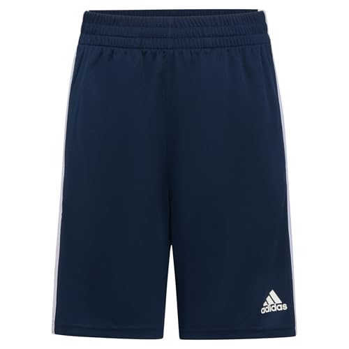 Short adidas Boys' Adi Clsic 3S bleu marine, idéal pour la cour de récréation