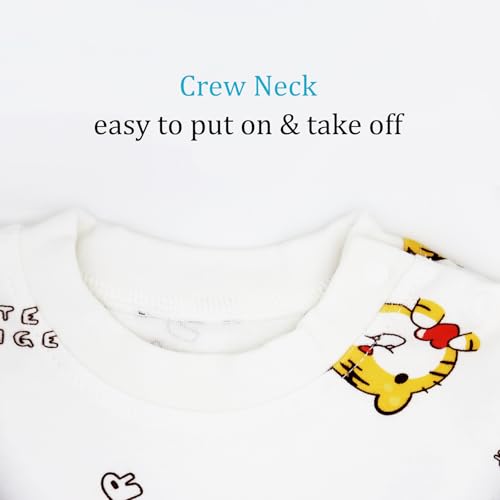 Image of 100% Organic Cotton Baby Boys Girls Pajamas Set Long Sleeve Sleepwear(3M-6T)