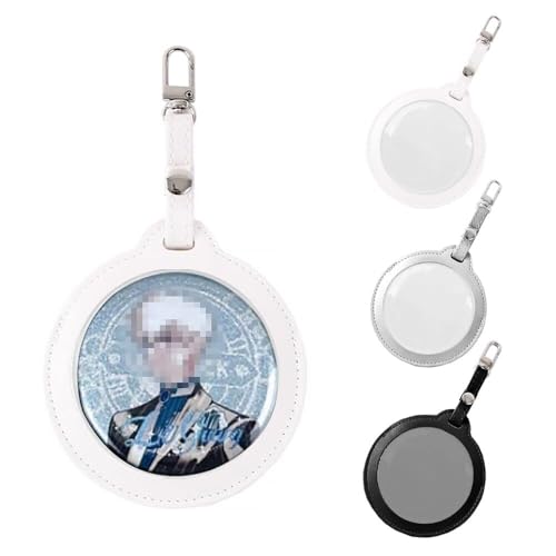 Amazon.co.jp: 3点セット 缶バッジケース 缶バッジ 収納 PUレザー