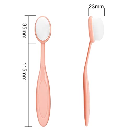 Aoliandatong Craft Tintenpinsel,5 Stück Bunte pinsel-Craft Tintenpinsel Set,Make up Blending Pinsel,Make-up Oval,Pinsel-Set für Basteln und Make-up,Geschenk für Kinder und Frauen(5 Stück)