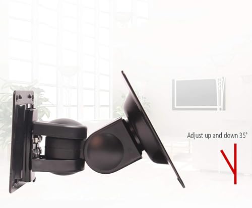 Support mural pour écran TV et moniteur PC 24" max pour optimiser l'espace du bureau - 4
