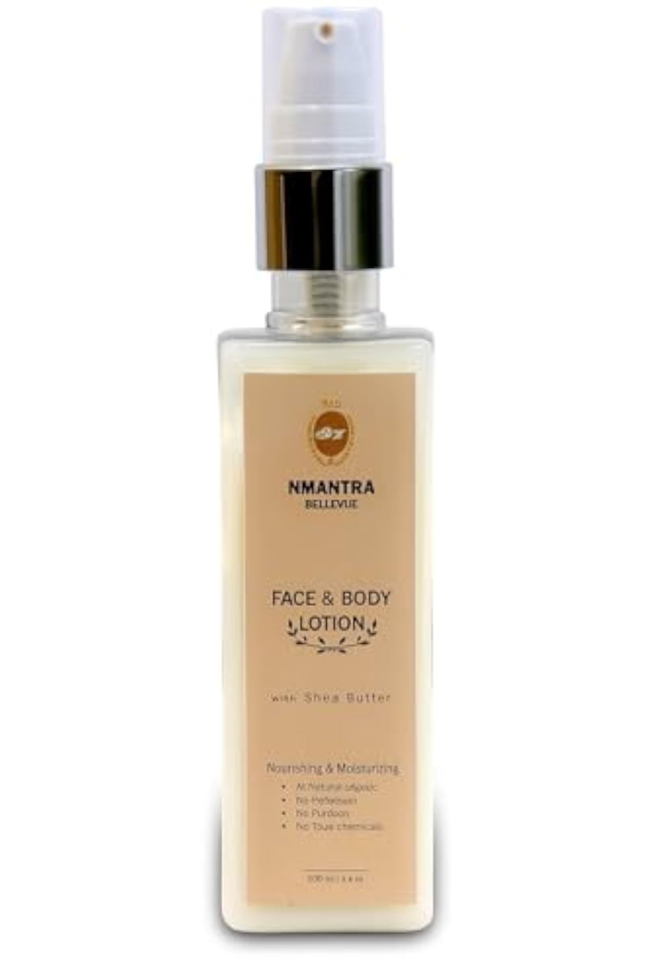 Face & Body Lotion with Shea Butter, Organic Moisturizer 100ml