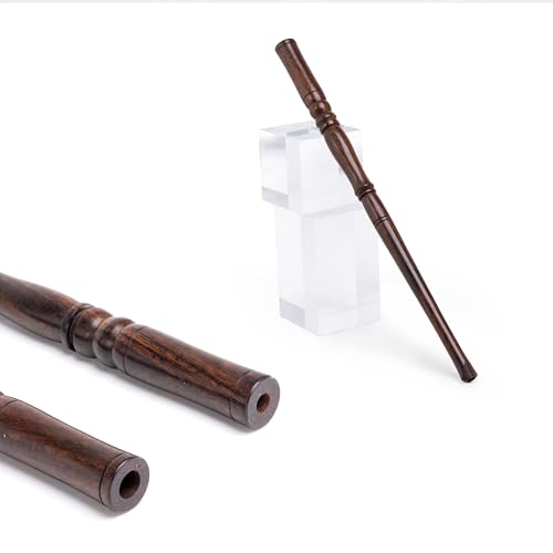 Handcrafted 10 Inch Long Wooden Cigarette Holder – Fits Regular & Slim Cigarettes – Vintage Style Reusable Smoking Accessory (6mm Slims)