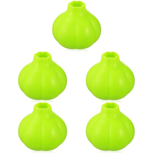 Cabilock 5pcs Garlic Peeler Skin Removal Garlic Rocker Peeler Silicone Tool Easy Peel Kitchen Supplies