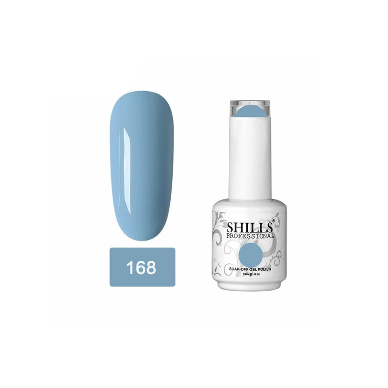 Image of Shills Professional Uv /Led Soak Off Gel Polish (Gel Nail Polish) Glossy Finish Nail Polish Color Shade 168, 15 Ml
