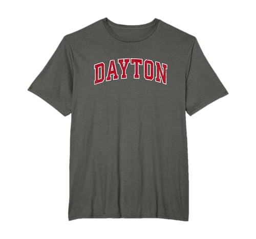 Dayton Ohio OH Vintage Sports Design Red Design T-Shirt