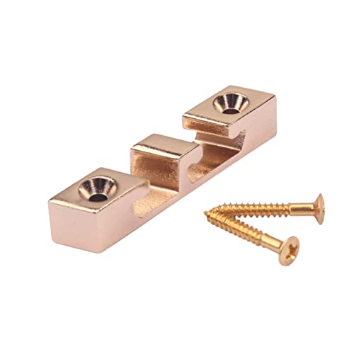 HEMOTON Zinc Alloy 3-string Bass Guitar Hardware String Retainer Bar for Bass Guitar Accessory