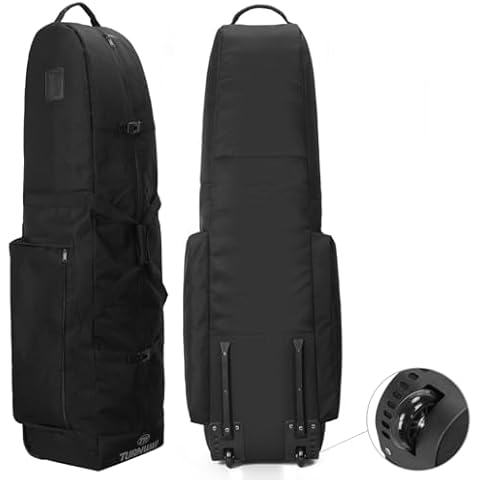 TurnWay Foldable Golf Travel Bag with Wheels Cover