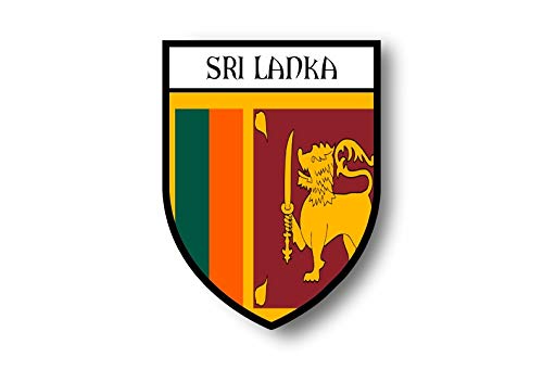 Akachafactory Autocollant Sticker Voiture Moto Blason Ville Drapeau sri Lanka sri lankais
