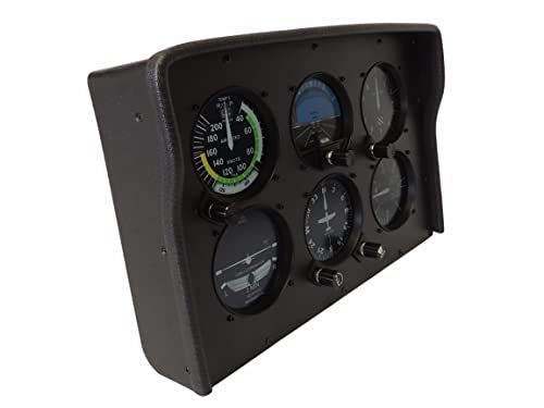 Flight Sim Wings panel analógico 6 instrumentos gris miniatura 3