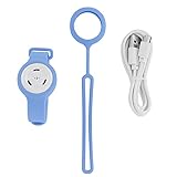 Gonetre USB -Lade -Mücken - -Armband Ultraschall Mücken Armband Tragbarer Physischer Mücken - für Sommer Im Freien Travel Camping Abs Silikon 35x235x11mmmm (Hellblau)