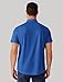 PINSPARK Polo Shirts for Men Short Sleeve Performance Quick Dry Golf T Shirt Moisture Wicking Casual Workout Deep Blue