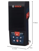 Bosch Professional Laser-Entfernungsmesser GLM 150-27 C (integrierte Kamera, integrierter 3,6V Akku, Reichweite: bis zu 150 m, robust, IP54, ± 1,5 mm, Schlaufe, Tasche) Blau, Green Laser – Ansicht 9